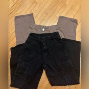 2 pairs of SHEIN Cargo Jeans
